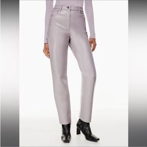 WILFRED | Melina marble grey vegan leather pants